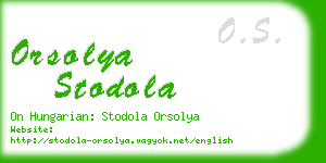 orsolya stodola business card